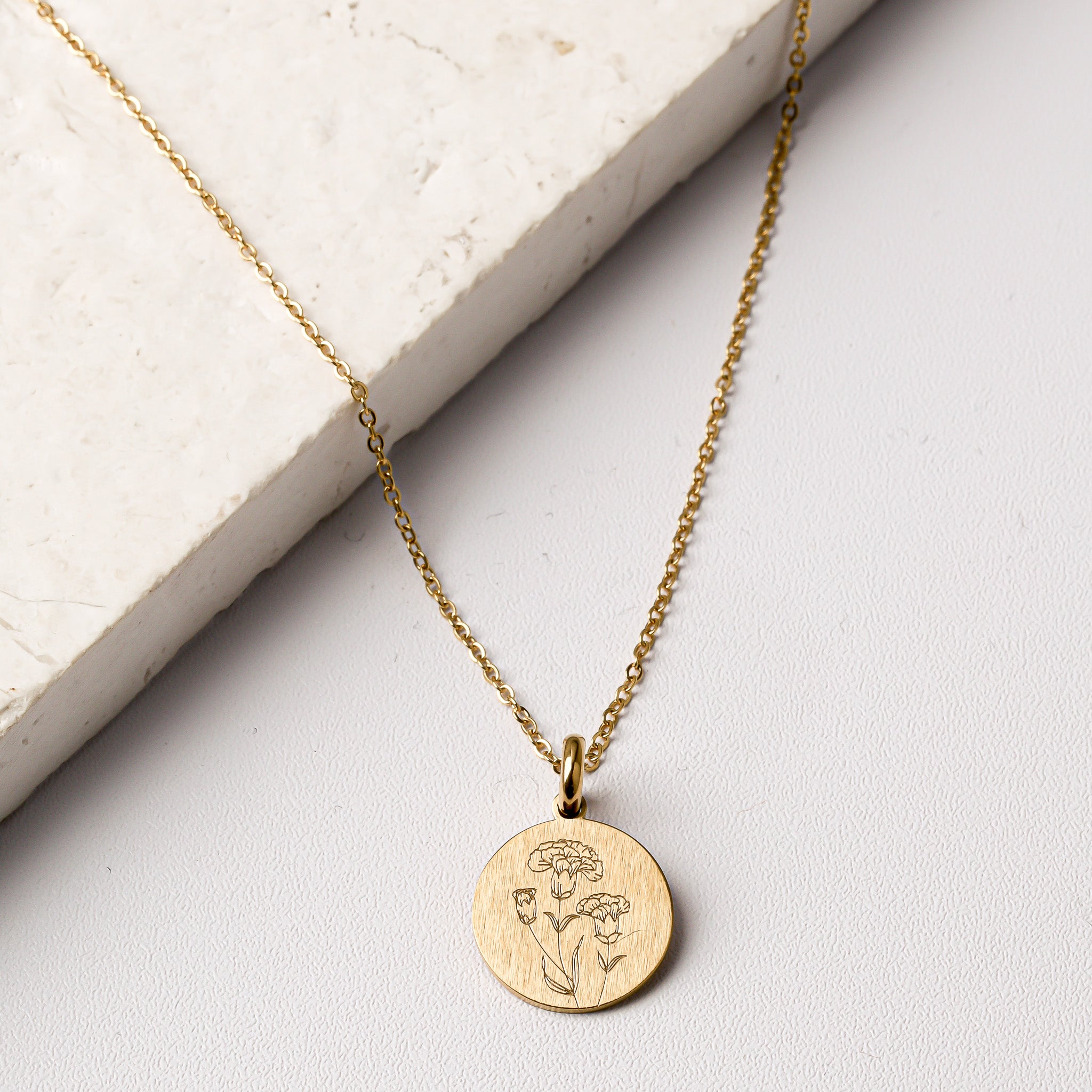 CARNATION BIRTH-FLOWER PENDANT - Inspiration Co.