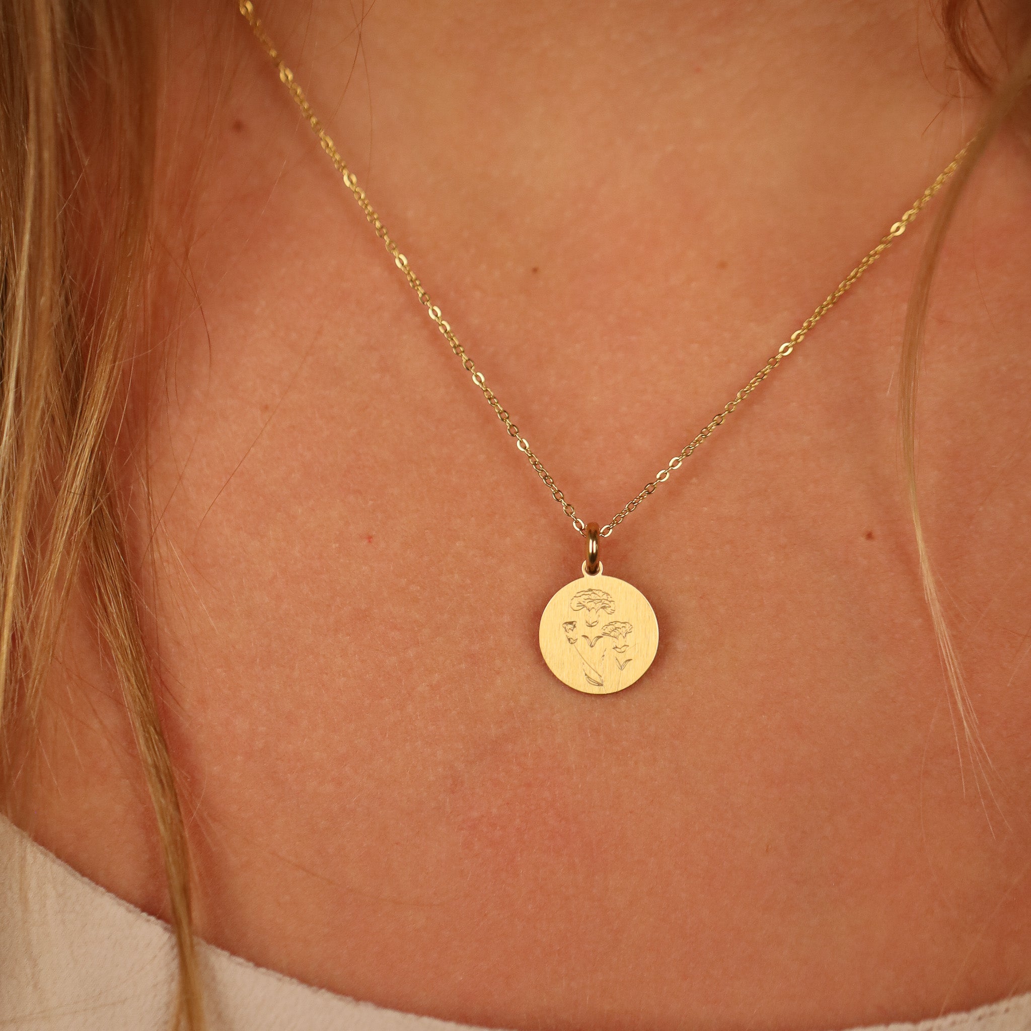 CARNATION BIRTH-FLOWER PENDANT - Inspiration Co.