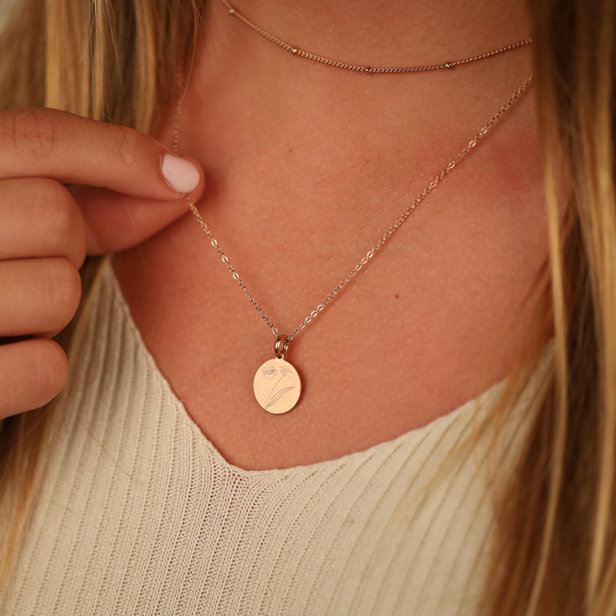 DAISY BIRTH-FLOWER PENDANT - Inspiration Co.