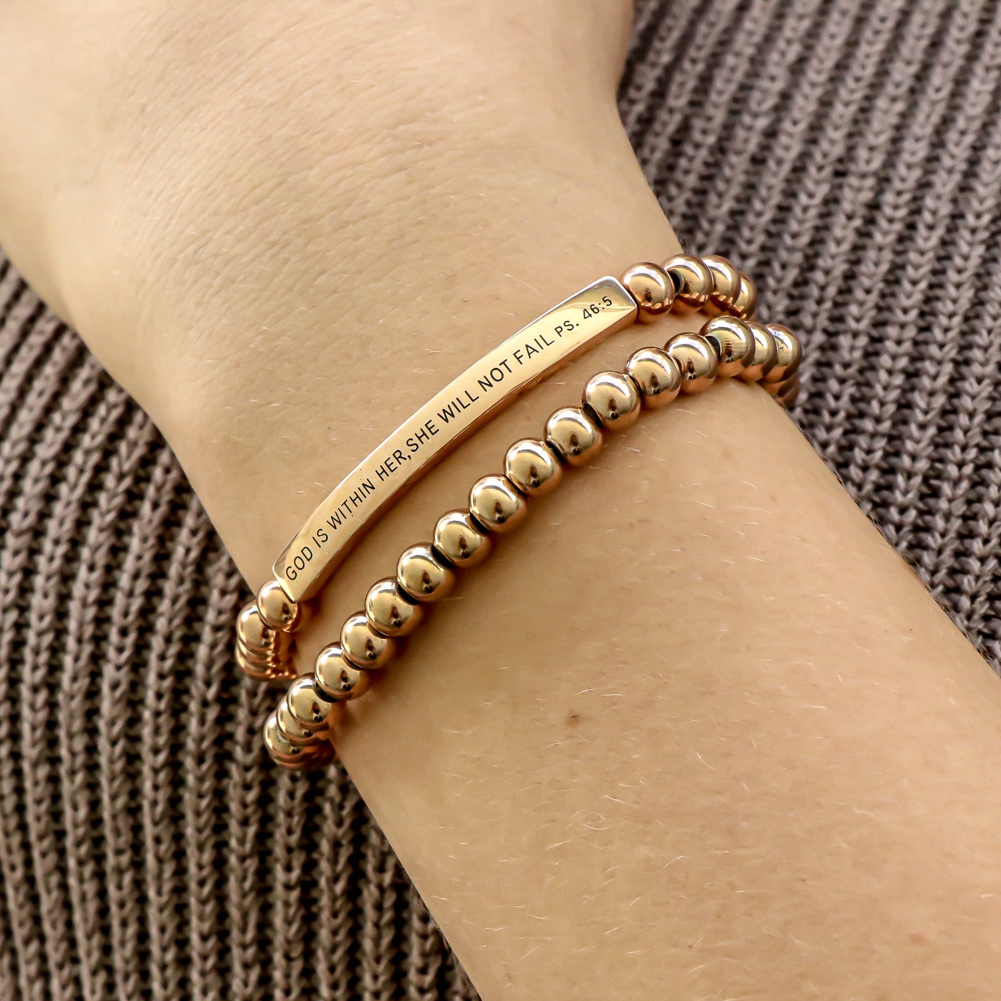 GOD IS WITHIN HER SHE WILL NOT FAIL - Psalms 46:5 - Inspiration Co.