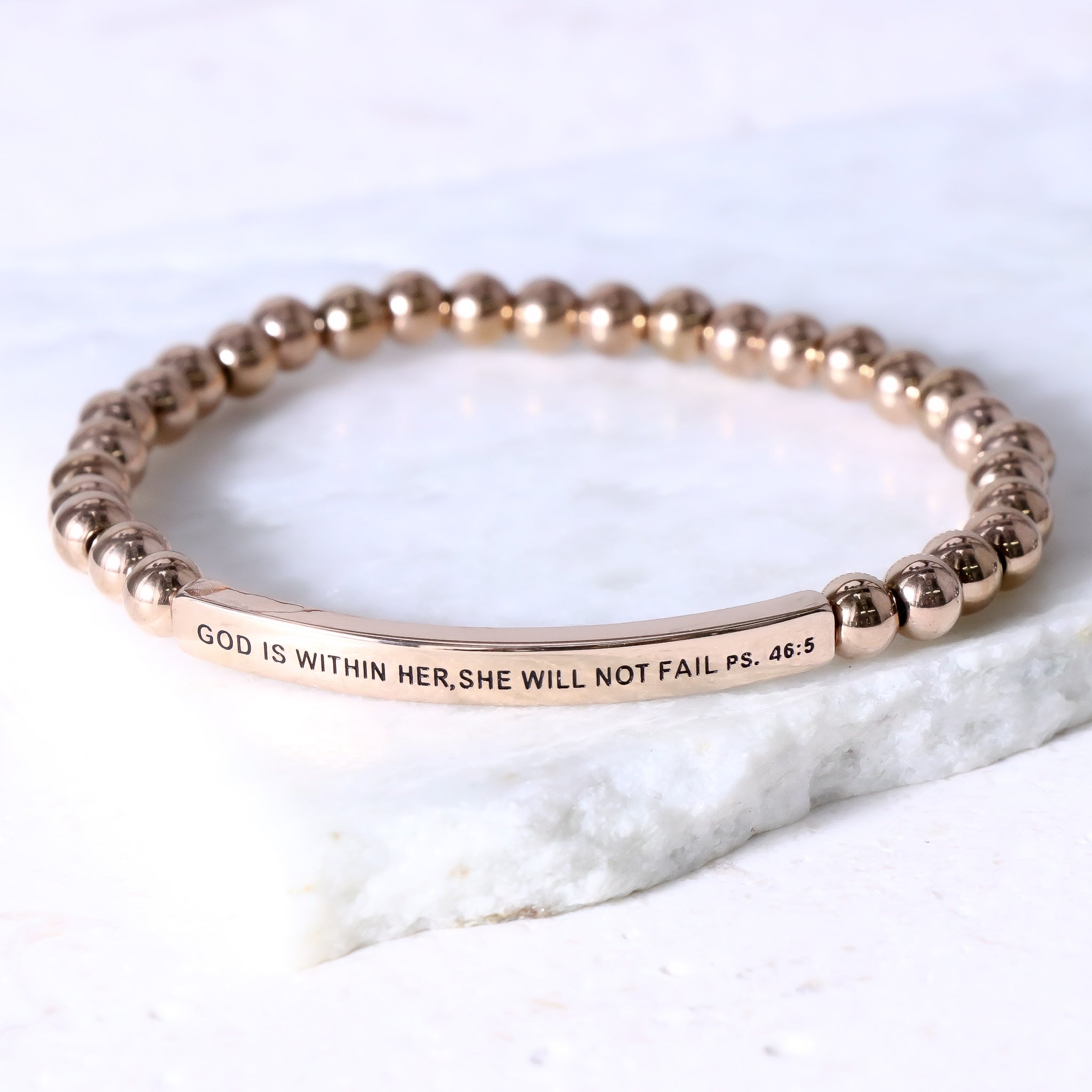 GOD IS WITHIN HER SHE WILL NOT FAIL - Psalms 46:5 - Inspiration Co.