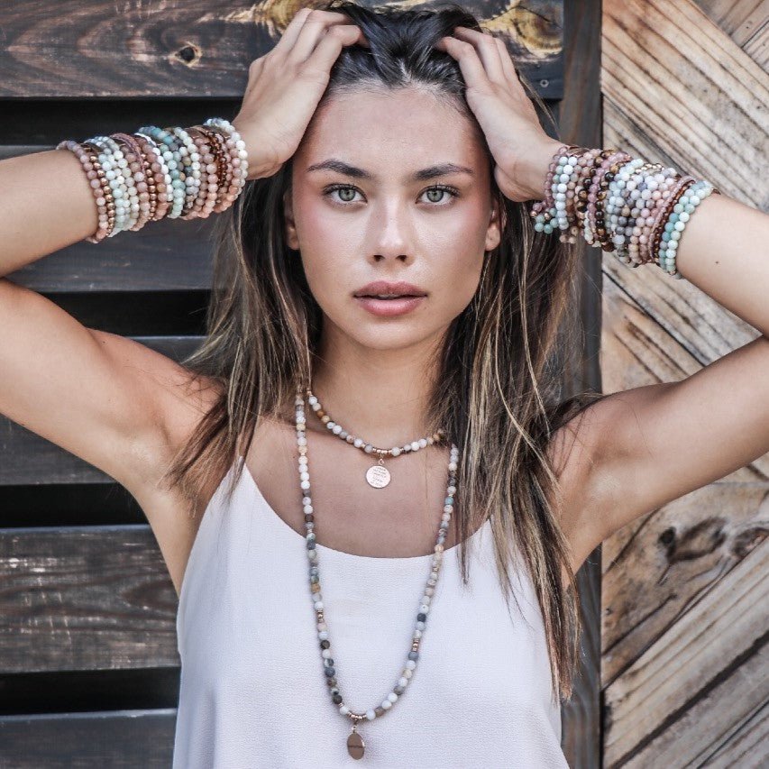 PINK QUARTZ MANA NECKLACE - Inspiration Co.