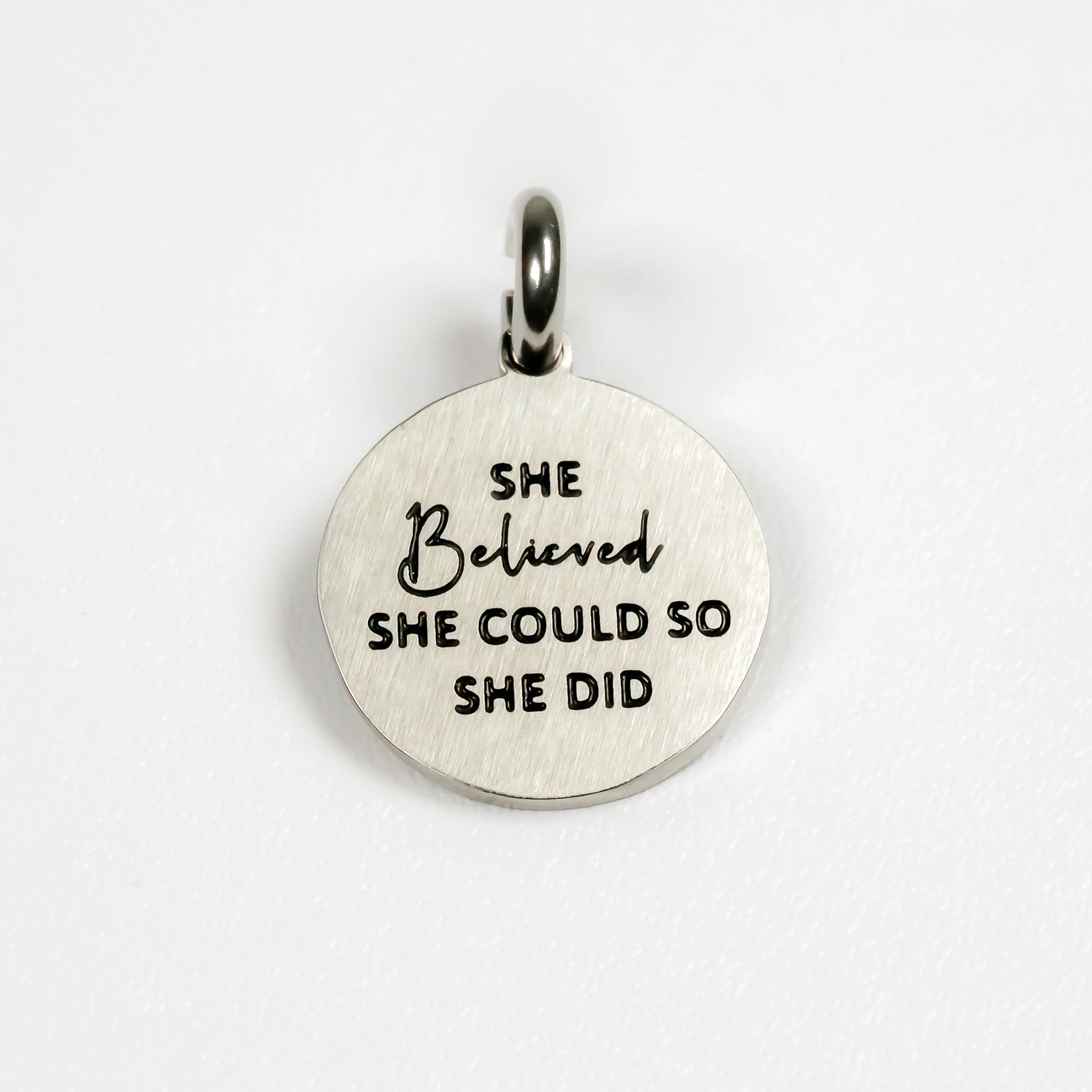 SHE BELIEVED SHE COULD SO SHE DID PENDANT - Inspiration Co.