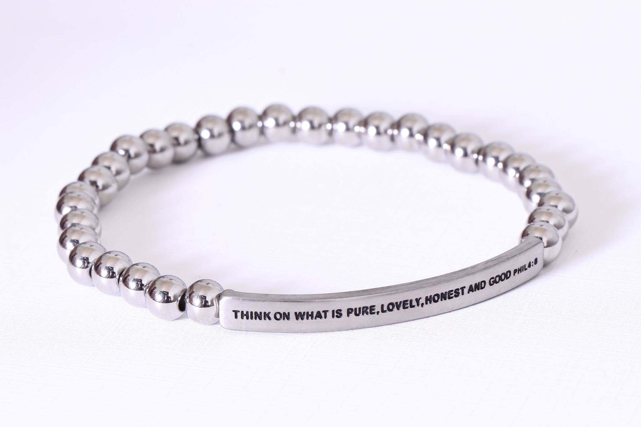 THINK ON WHAT IS PURE, LOVELY, HONEST, AND GOOD PHIL 4:8 - Inspiration Co.