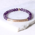 Engraved beaded bracelet