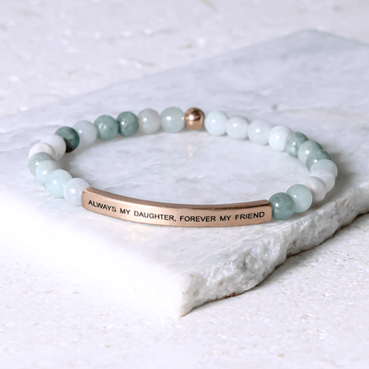 Jade beaded bracelet