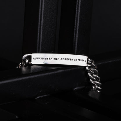 silver cuban link chain bracelet