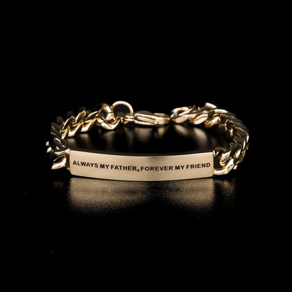engraved bracelet for fathers