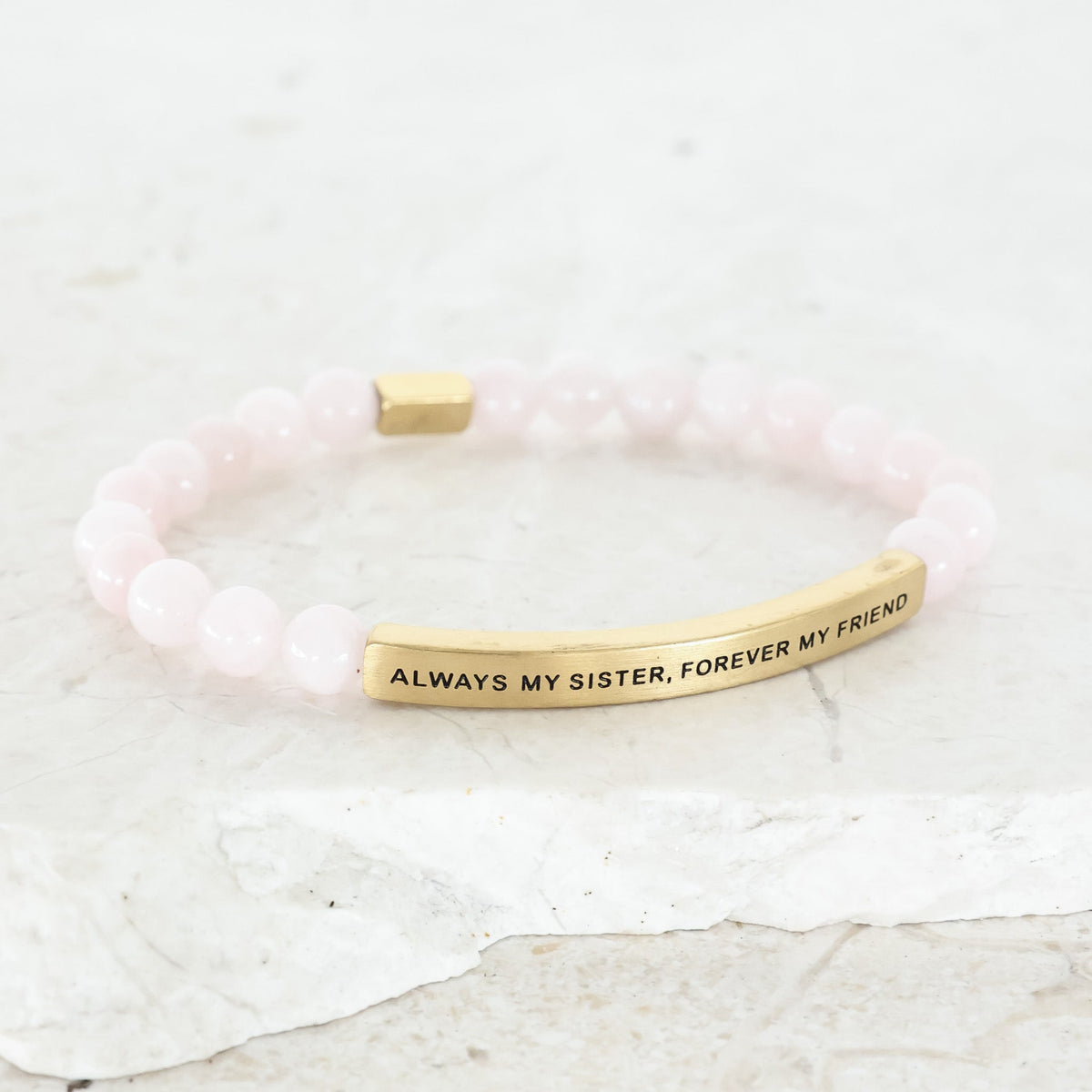 Quartz beaded bracelet