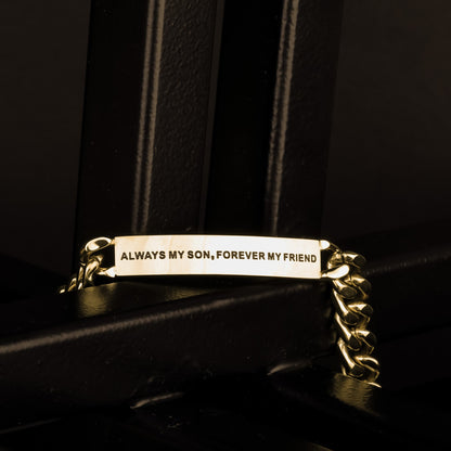 adjustable gold chain bracelet for men