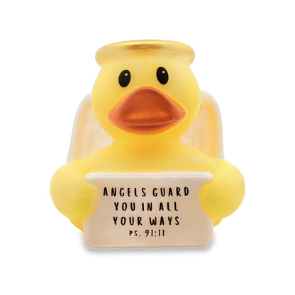 ANGELS GUARD YOU IN ALL YOUR WAYS  PS. 91:11 - Halo Guardian Angel Duck (Collector&