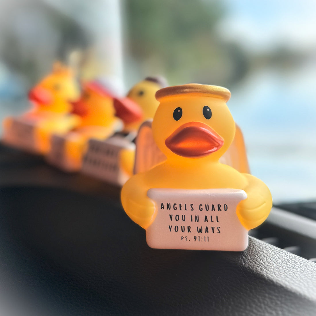 ANGELS GUARD YOU IN ALL YOUR WAYS  PS. 91:11 - Halo Guardian Angel Duck (Collector&