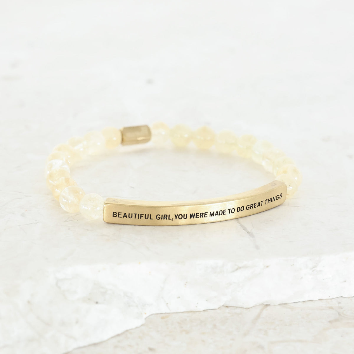 Inspirational engraved bracelet for gifting