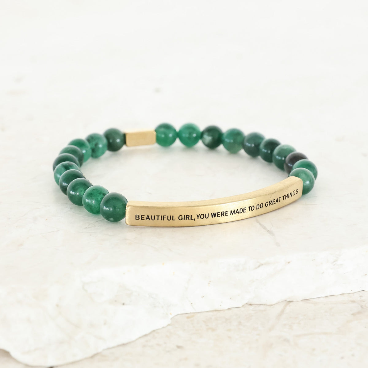 Motivaitonal engraved bracelet for gifting