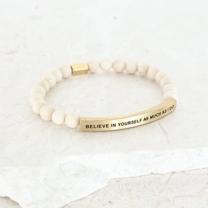 BELIEVE IN YOURSELF bracelet for gifting