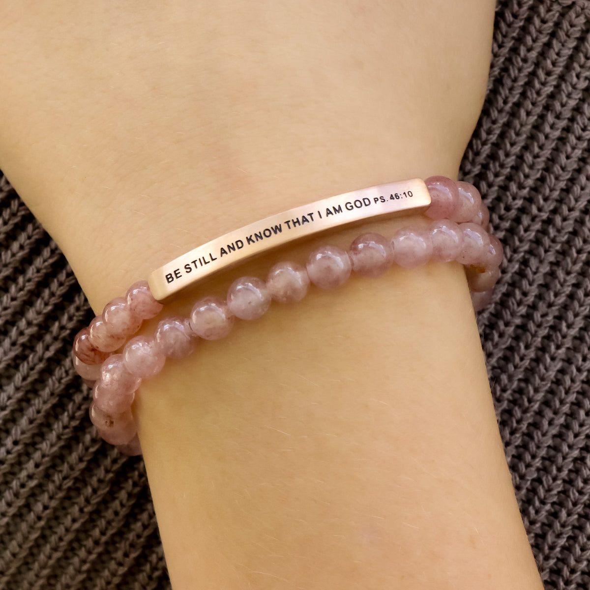 Christian engraved bracelet