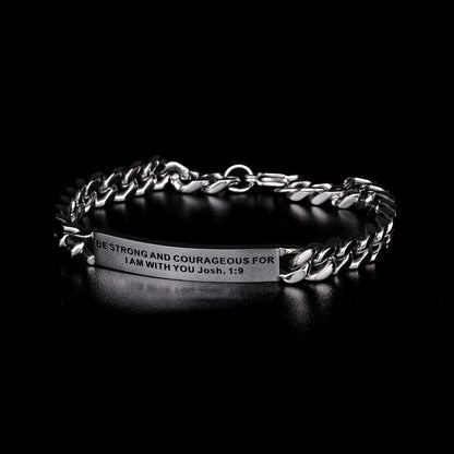 silver chain bracelet for men