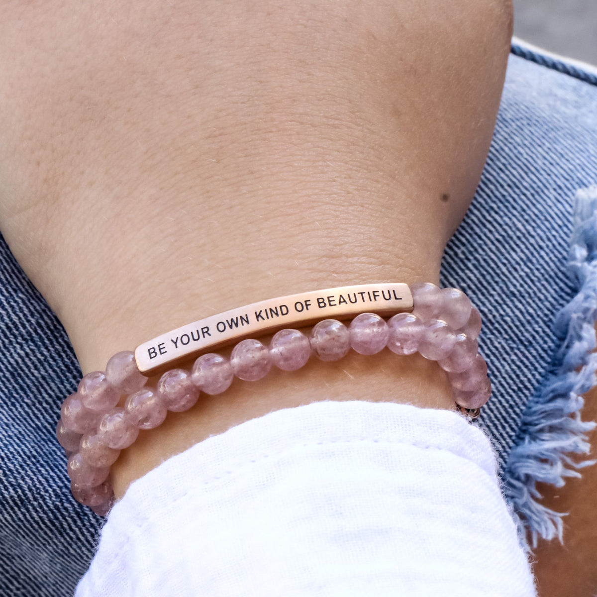 Engraved message bracelet gift