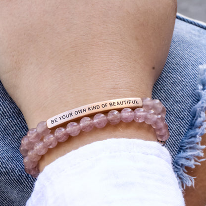 Engraved message bracelet gift