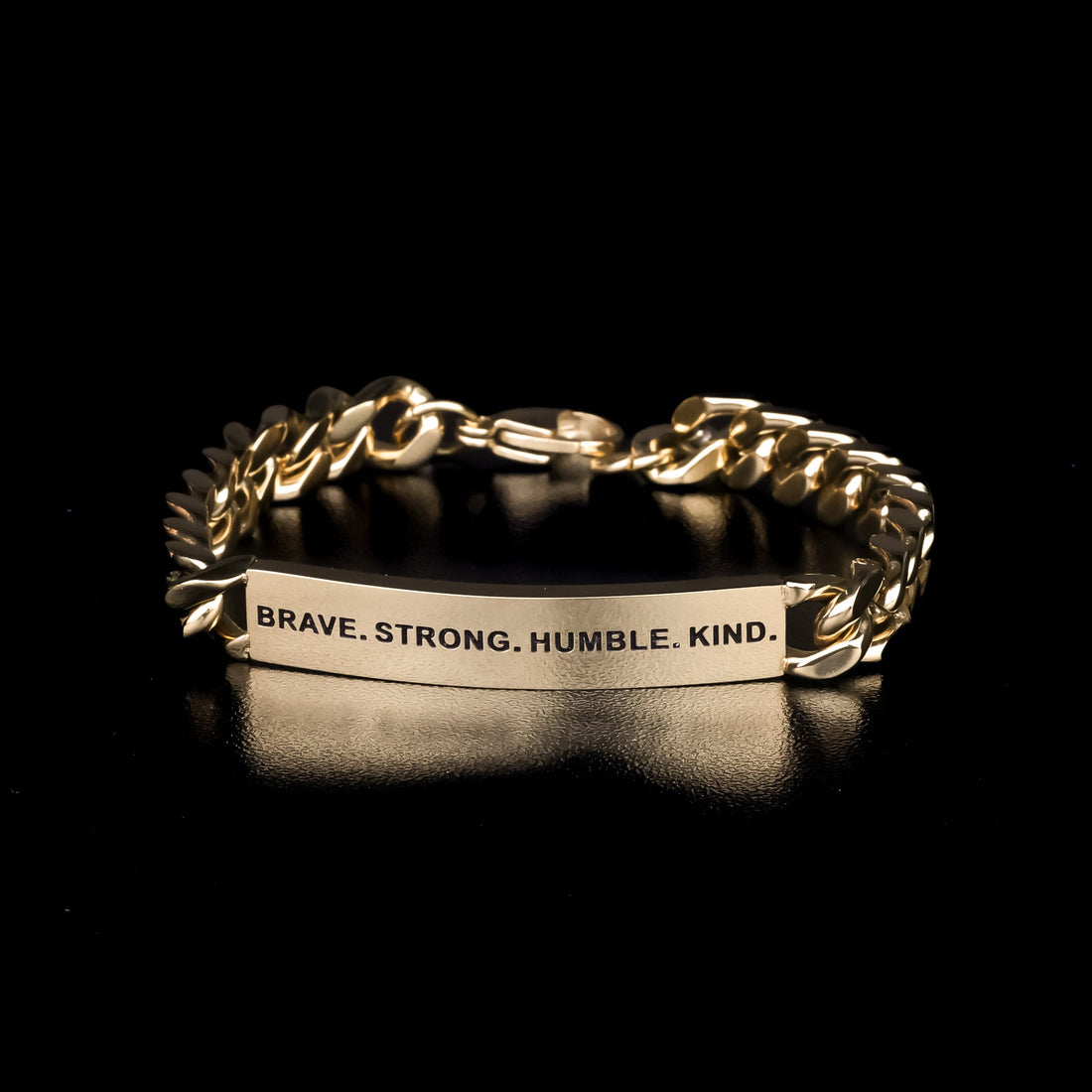 gold mens cuban link chain bracelet
