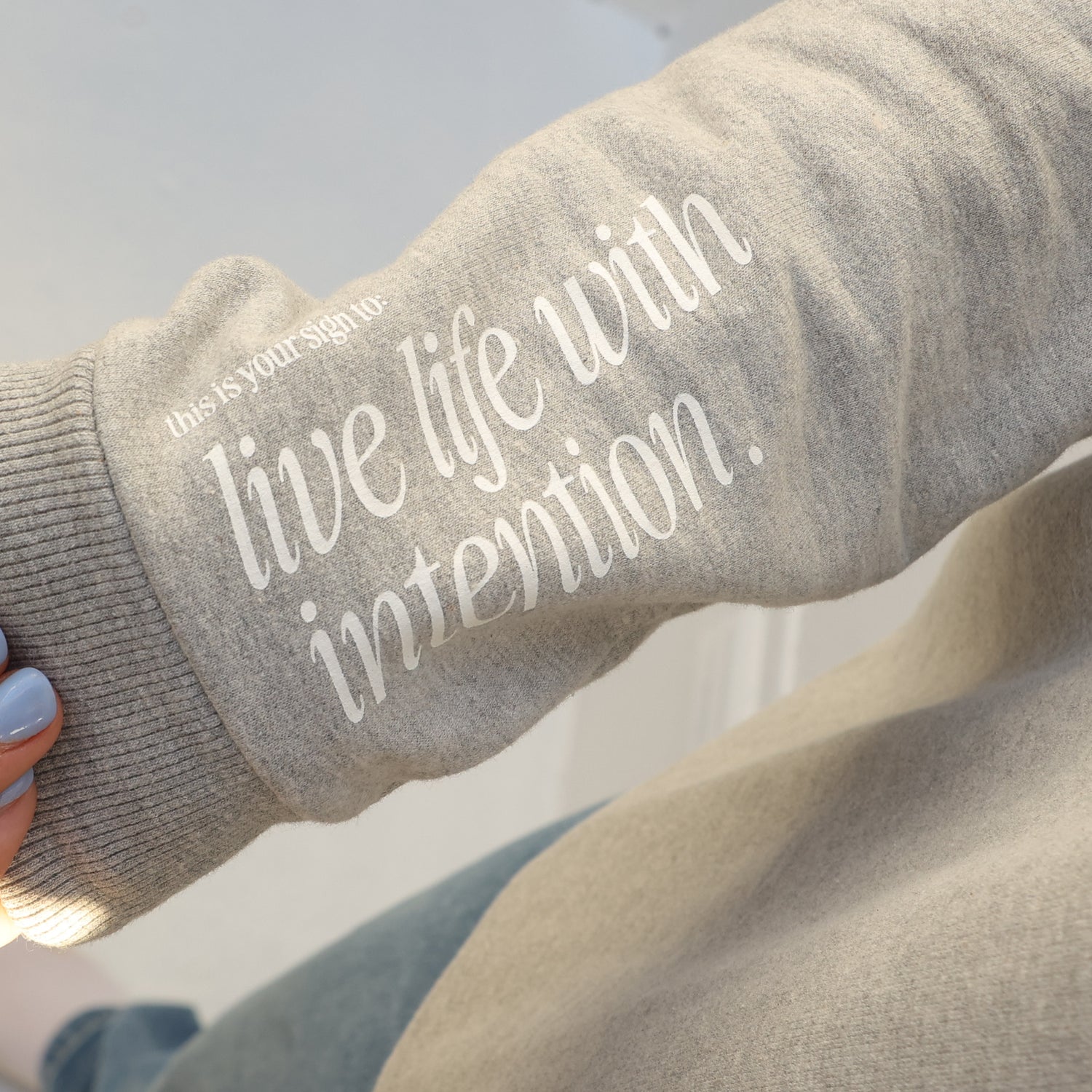 CHOOSE A HAPPY LIFE.  CREWNECK