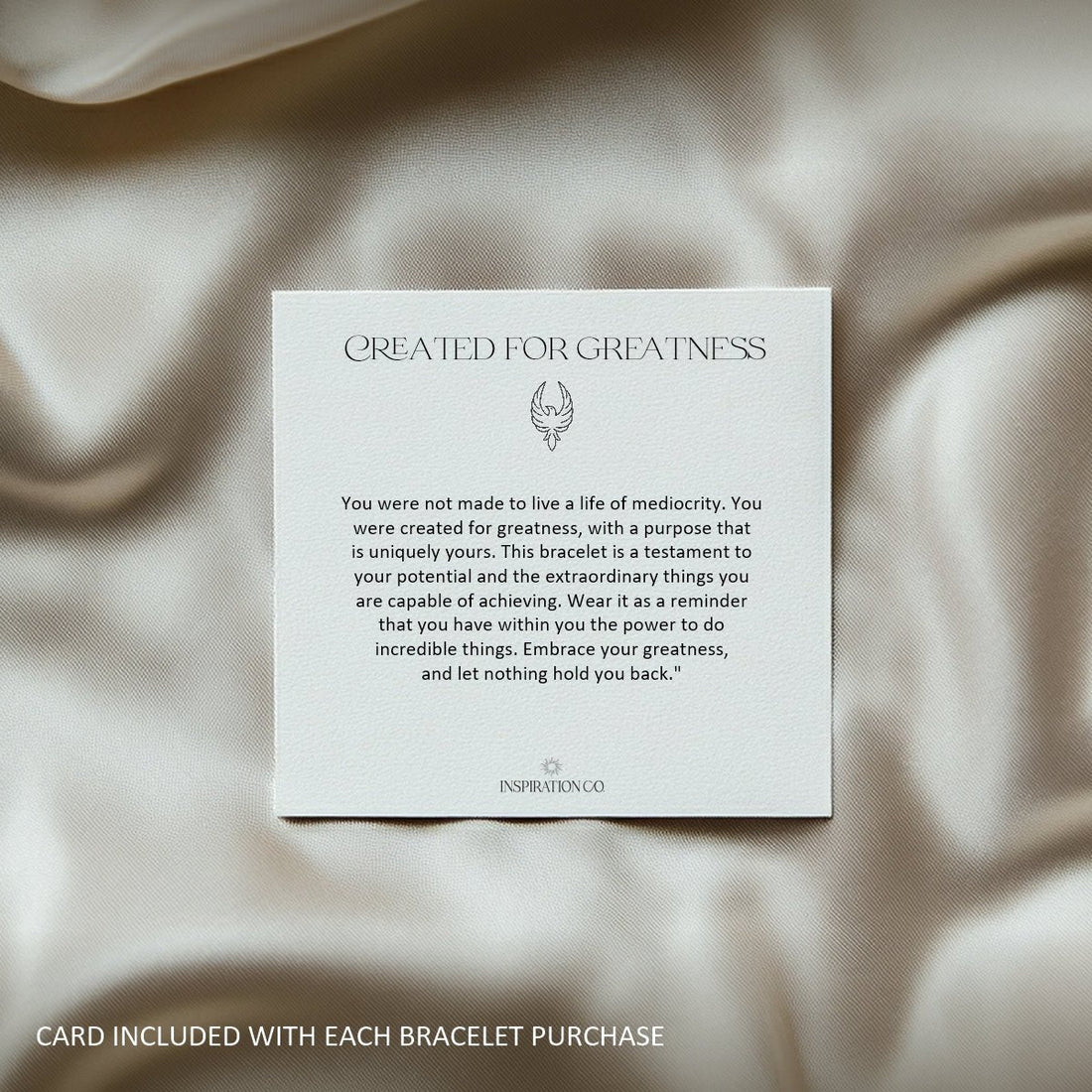 CREATED FOR GREATNESS - Inspiration card