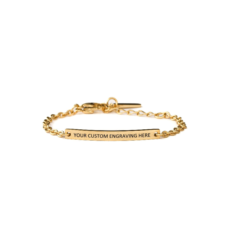 CHILDRENS ENGRAVED CHAIN BRACELET