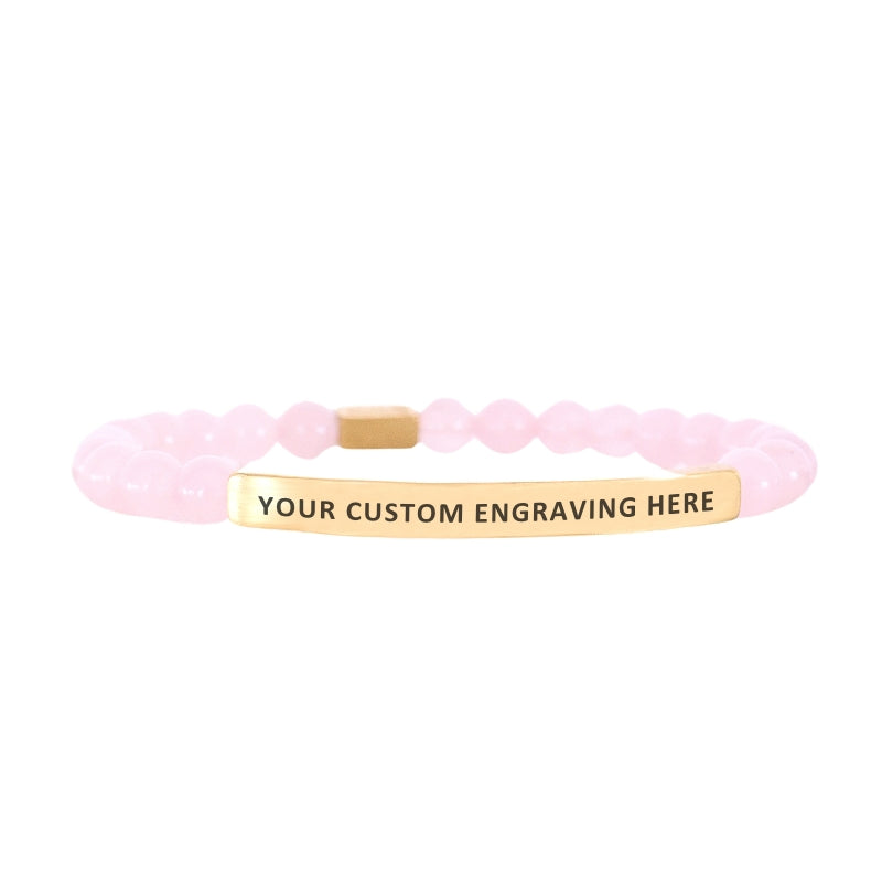 Rose Quartz Custom Bracelet