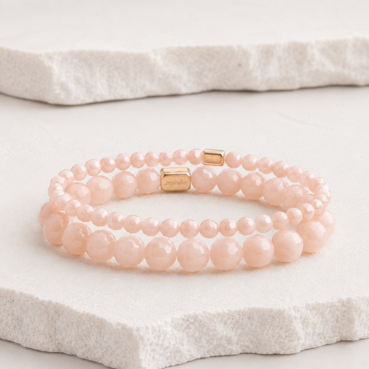PINK OPAL CRYSTAL- ACCENT BRACELET