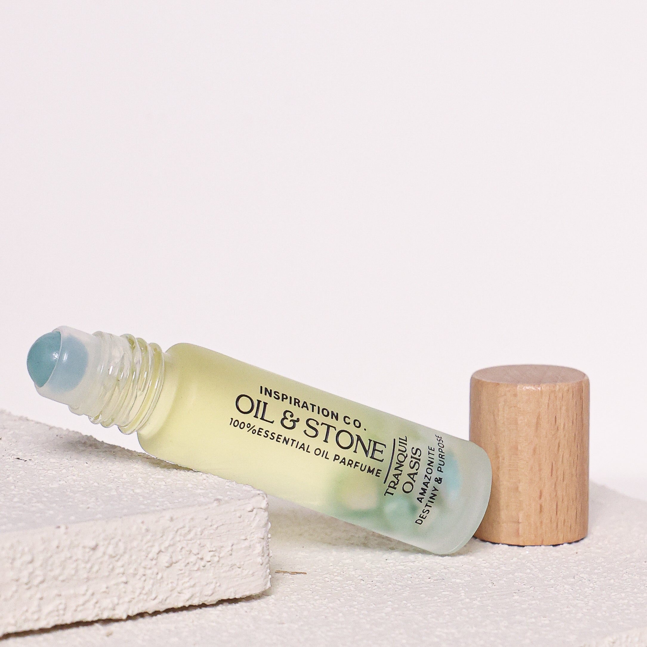 FRANKINCENSE &amp; MYRRH / TRANQUIL OASIS - AMAZONITE PREMIUM OIL PERFUME
