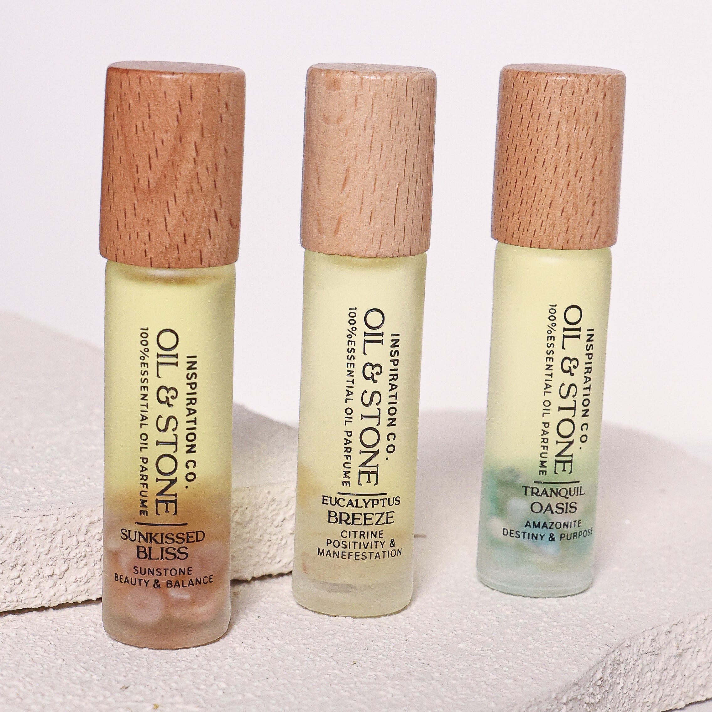 FRANKINCENSE &amp; MYRRH / TRANQUIL OASIS - AMAZONITE PREMIUM OIL PERFUME