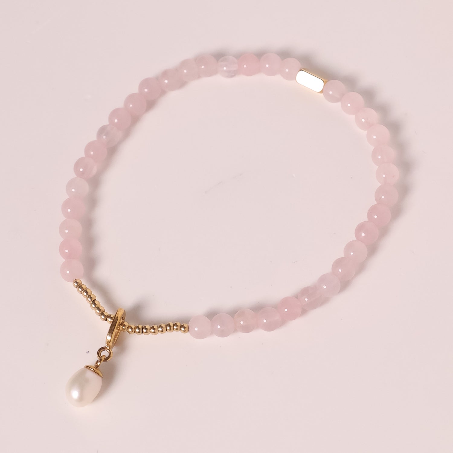 CHARM STACKER - ROSE QUARTZ