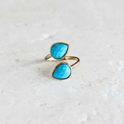 Turquoise Teardrop Ring