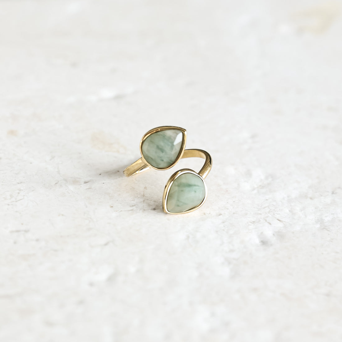 Jade Teardrop Ring