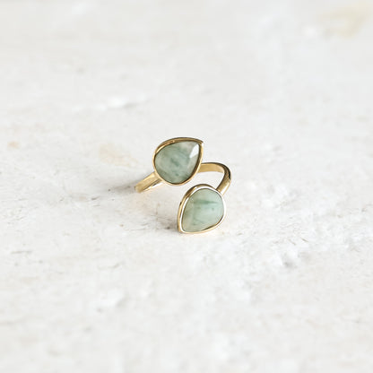 Jade Teardrop Ring