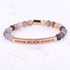 Engraved positive message braclet
