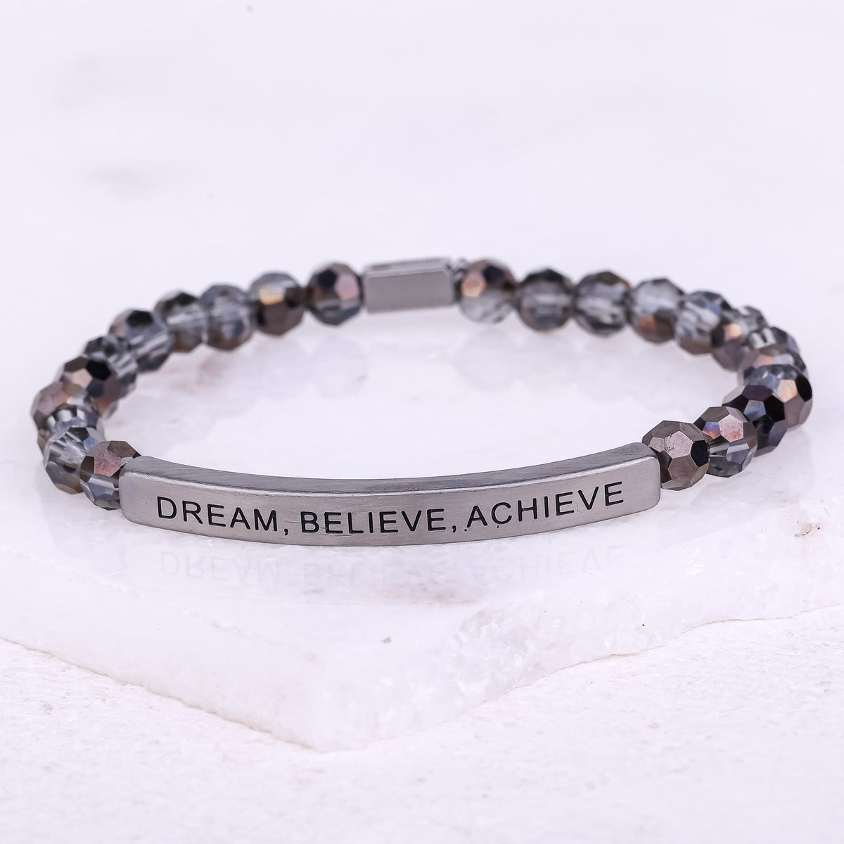 black diamond bracelet with beads