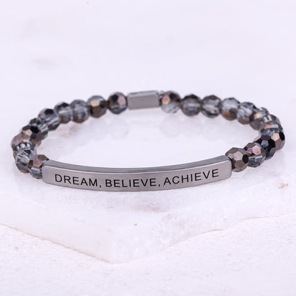 black diamond bracelet with beads
