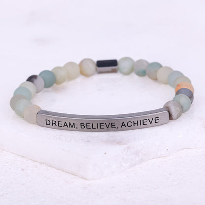 inspirational gemstone bracelet