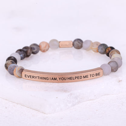 Inspirational engraved bracelet