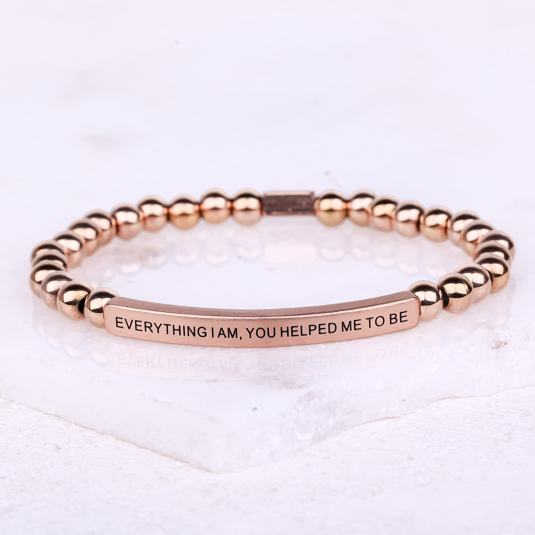 Inspirational beaded bracelet