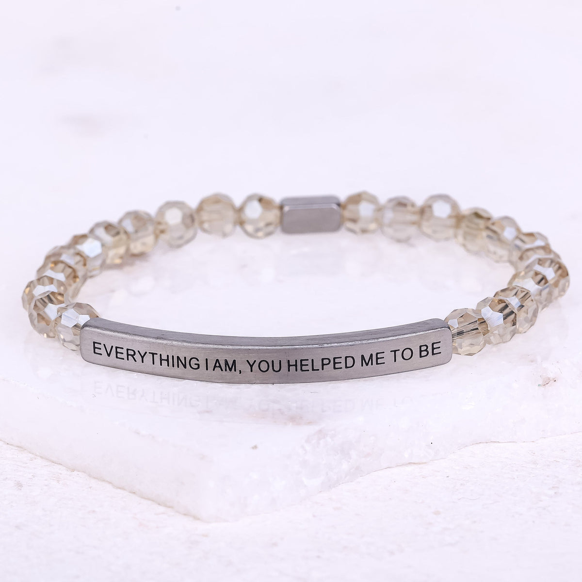 Crystal beaded bracelet made in USA