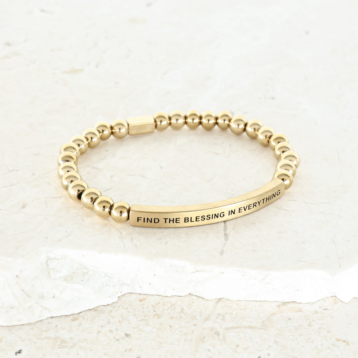 Inspirational engraved bracelet