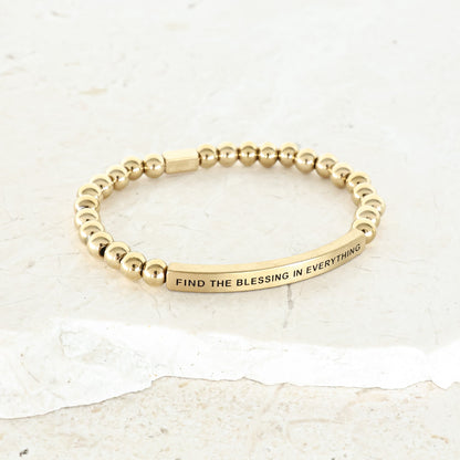 Inspirational engraved bracelet