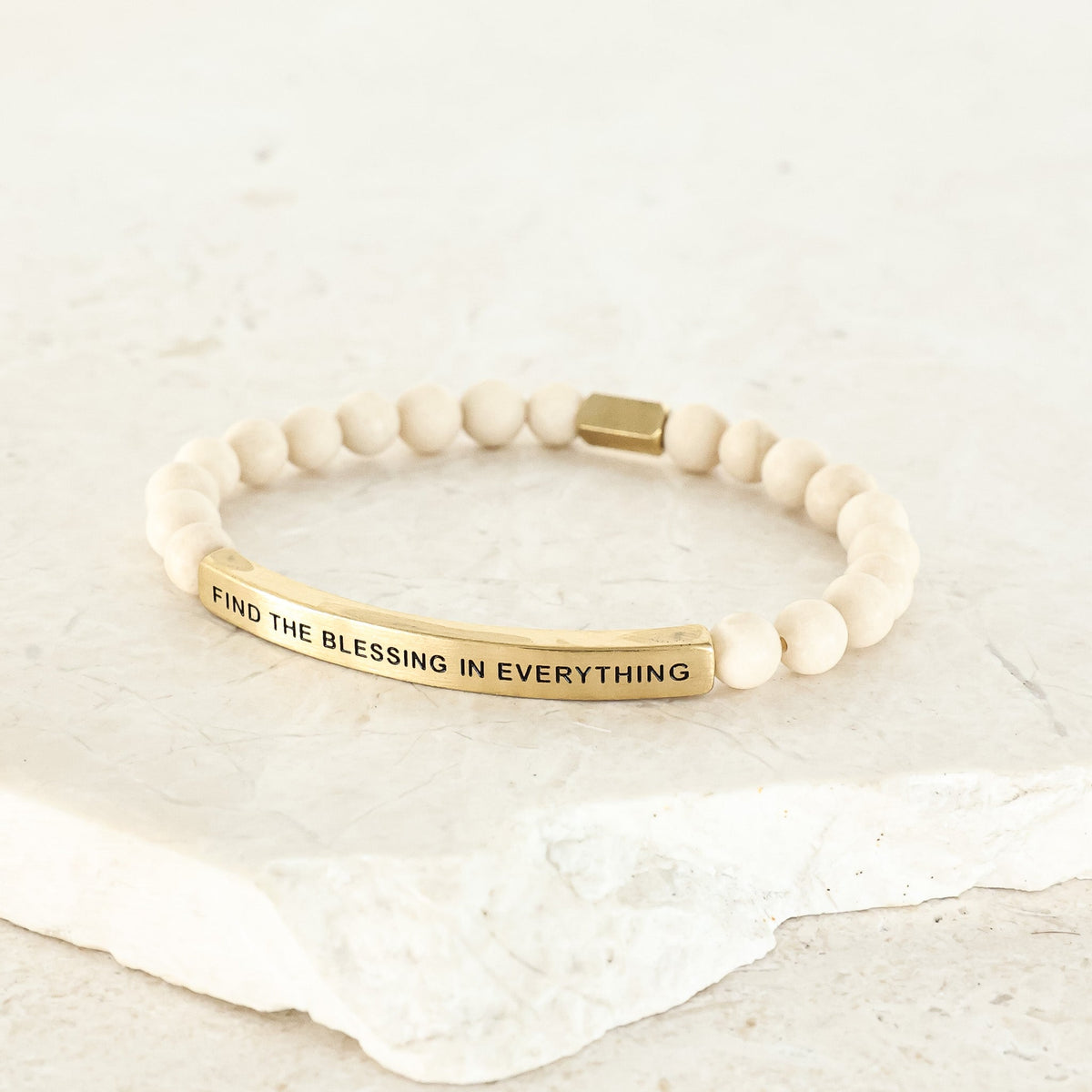 Meaningful engraved bracelet