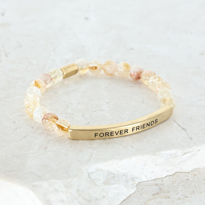 Meaningful beaded friendship bracelet