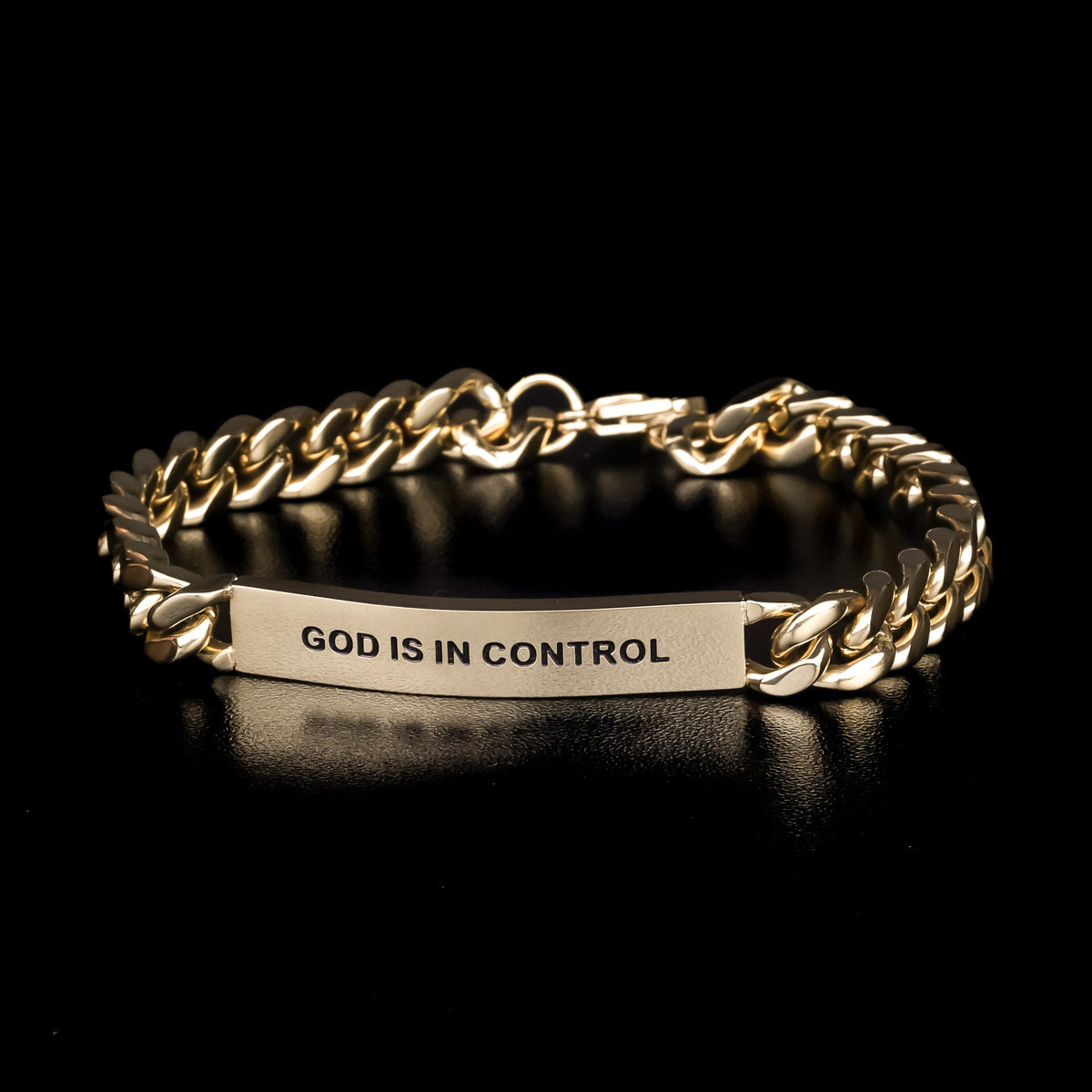 engraved cuban link bracelet