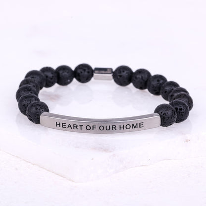 earth stone lava rock bracelet