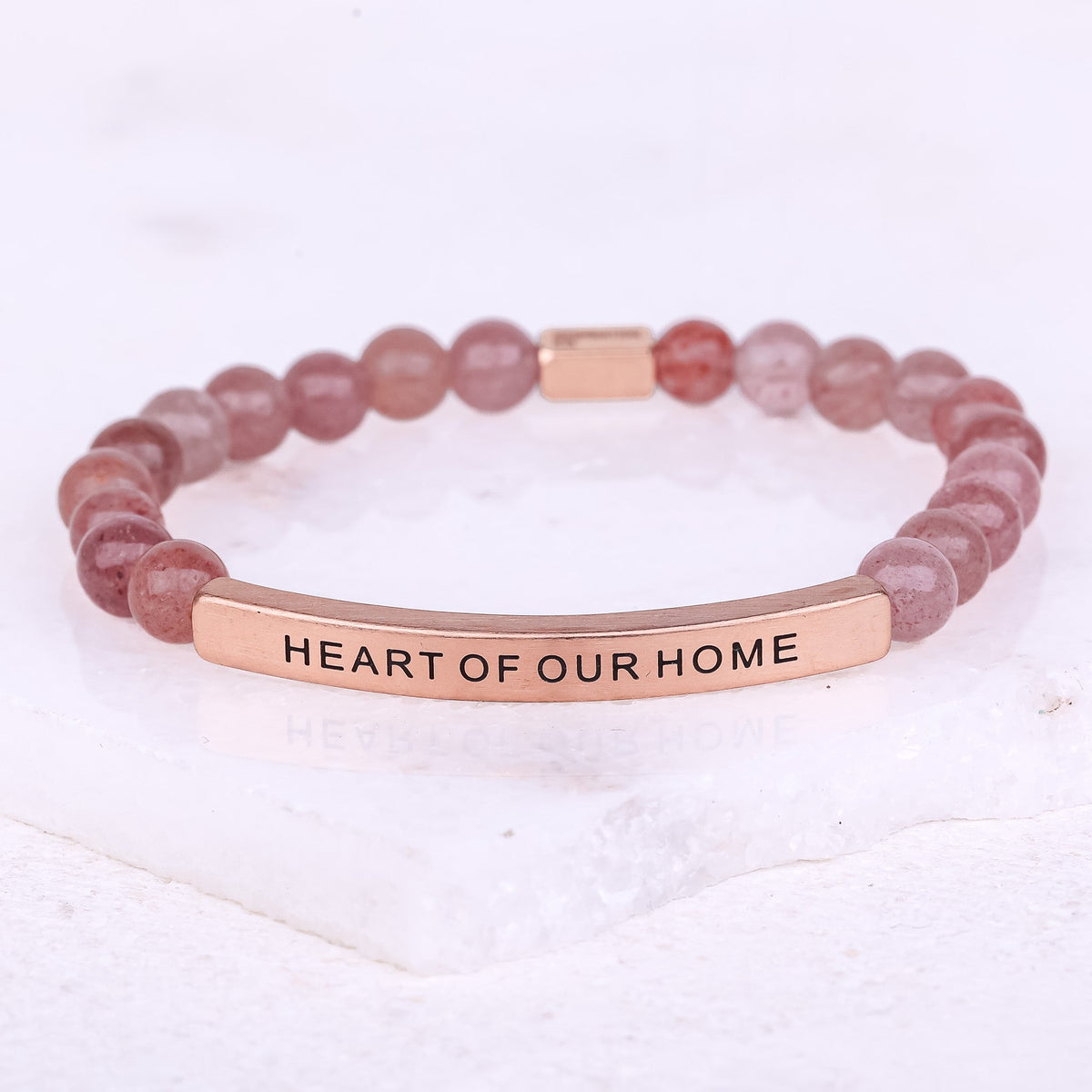 pink beaded bracelet gift for mom