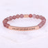 pink beaded bracelet gift for mom
